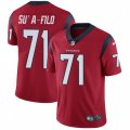 Houston Texans #71 Xavier Su'a-Filo Limited Red Alternate Vapor Untouchable NFL Jersey