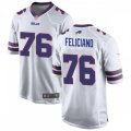 Buffalo Bills #76 Jon Feliciano Nike White Vapor Limited Jersey
