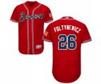 Atlanta Braves #26 Mike Foltynewicz Red Alternate Flex Base Authentic Collection Baseball Jersey