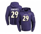 Baltimore Ravens #29 Marlon Humphrey Purple Name & Number Pullover NFL Hoodi