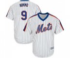 New York Mets #9 Brandon Nimmo Replica White Alternate Cool Base Baseball Jersey