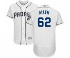 San Diego Padres Austin Allen White Home Flex Base Authentic Collection Baseball Player Jersey