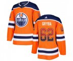 Edmonton Oilers #62 Eric Gryba Authentic Orange Drift Fashion NHL Jersey