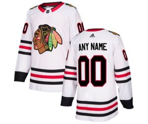 Chicago Blackhawks Customized Premier White Away NHL Jersey