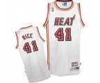 Miami Heat #41 Glen Rice Authentic White Throwback Basketball Jersey