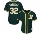 Oakland Athletics Daniel Gossett Replica Green Alternate 1 Cool Base Baseball Player Jersey