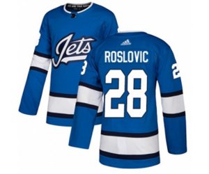 Winnipeg Jets #28 Jack Roslovic Premier Blue Alternate NHL Jersey