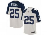 Dallas Cowboys #25 Xavier Woods Limited White Throwback Alternate NFL Jersey