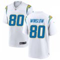 Los Angeles Chargers Retired Player #80 Kellen Winslow Nike White Vapor Limited Jersey