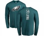Philadelphia Eagles #56 Chris Long Green Backer Long Sleeve T-Shirt