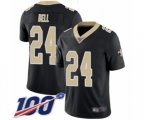 New Orleans Saints #24 Vonn Bell Black Team Color Vapor Untouchable Limited Player 100th Season Football Jersey