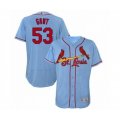 St. Louis Cardinals #53 John Gant Light Blue Alternate Flex Base Authentic Collection Baseball Player Jersey