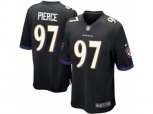 Baltimore Ravens #97 Michael Pierce Game Black Alternate NFL Jersey