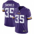 Minnesota Vikings #35 Marcus Sherels Purple Team Color Vapor Untouchable Limited Player NFL Jersey