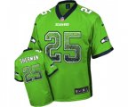 Seattle Seahawks #25 Richard Sherman Elite Green Drift Fashion Football Jersey