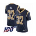 Los Angeles Rams #32 Troy Hill Navy Blue Team Color Vapor Untouchable Limited Player 100th Season Football Jersey