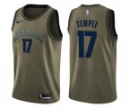Memphis Grizzlies #17 Garrett Temple Swingman Green Salute to Service NBA Jersey