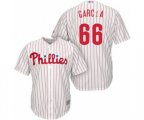 Philadelphia Phillies Edgar Garcia Replica White Red Strip Home Cool Base Baseball Player Jersey