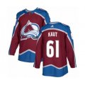 Colorado Avalanche #61 Martin Kaut Authentic Burgundy Red Home NHL Jersey