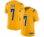 Los Angeles Chargers #7 Doug Flutie Limited Gold Inverted Legend Football Jersey