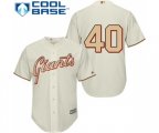 San Francisco Giants #40 Madison Bumgarner Replica Cream Commemorative Cool Base Baseball Jersey