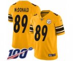 Pittsburgh Steelers #89 Vance McDonald Limited Gold Inverted Legend 100th Season Football Jersey