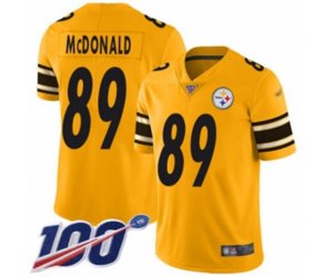 Pittsburgh Steelers #89 Vance McDonald Limited Gold Inverted Legend 100th Season Football Jersey