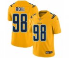 Los Angeles Chargers #98 Isaac Rochell Limited Gold Inverted Legend Football Jersey
