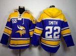 Minnesota Vikings #22 Harrison Smith yellow-purple[pullover hooded sweatshirt]