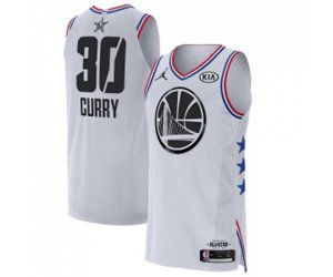 Golden State Warriors #30 Stephen Curry Authentic White 2019 All-Star Game Basketball Jersey
