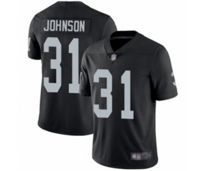 Oakland Raiders #31 Isaiah Johnson Black Team Color Vapor Untouchable Limited Player Football Jersey