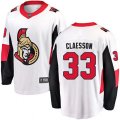 Ottawa Senators #33 Fredrik Claesson Fanatics Branded White Away Breakaway NHL Jersey
