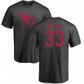 Arizona Cardinals #33 Tre Boston Ash One Color T-Shirt