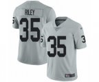 Oakland Raiders #35 Curtis Riley Limited Silver Inverted Legend Football Jersey