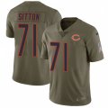Chicago Bears #71 Josh Sitton Limited Olive 2017 Salute to Service NFL Jersey