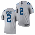 Indianapolis Colts #2 Carson Wentz Nike Gray Inverted Legend Jersey