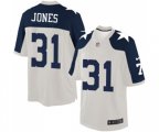 Dallas Cowboys #31 Byron Jones Limited White Throwback Alternate Football Jersey