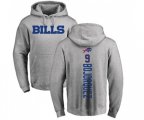 Buffalo Bills #9 Corey Bojorquez Ash Backer Pullover Hoodie