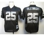 Oakland Raiders #25 Fred Biletnikoff Black Throwback Jersey