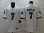 Baltimore Ravens #7 Trace McSorley Nike White Vapor Limited Player Jersey