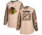 Chicago Blackhawks #23 Brandon Manning Authentic Camo Veterans Day Practice NHL Jersey