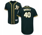 Oakland Athletics Chris Bassitt Green Alternate Flex Base Authentic Collection Baseball Player Jersey