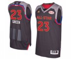 Golden State Warriors #23 Draymond Green Authentic Charcoal 2017 All Star Basketball Jersey