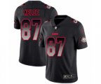 Kansas City Chiefs #87 Travis Kelce Limited Black Smoke Fashion Football Jersey