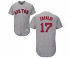 Boston Red Sox #17 Nathan Eovaldi Grey Road Flex Base Authentic Collection Baseball Jersey