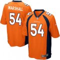 Denver Broncos #54 Brandon Marshall Game Orange Team Color NFL Jersey