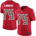 Tampa Bay Buccaneers #75 Davonte Lambert Limited Red Rush Vapor Untouchable NFL Jersey