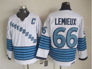 Pittsburgh Penguins #66 Mario Lemieux Throwback white jerseys