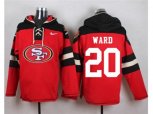 San Francisco 49ers #20 Jimmie Ward Red Player Pullover NFL Hoodie
