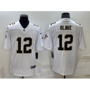 New Orleans Saints #12 Chris Olave White 2022 Vapor Untouchable Stitched NFL Nike Limited Jersey